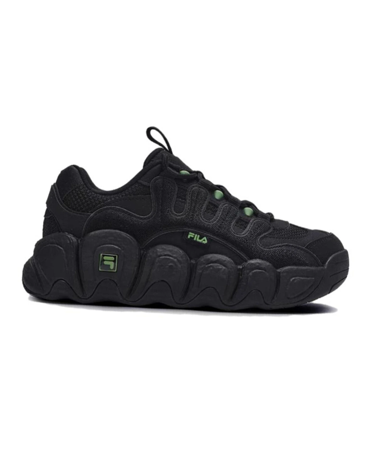 FILA Croissant Sneakers женские повседневные кроссовки чёрные с комбинированным верхом картинка