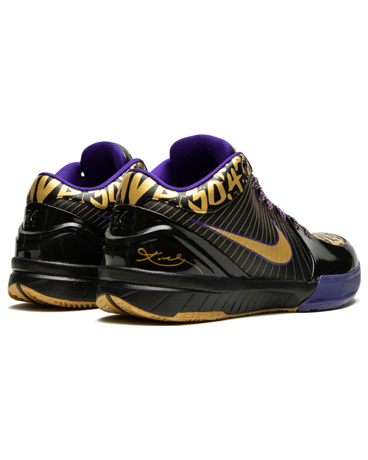 Nike Zoom Kobe 4 Final MVP Away мужские баскетбольные кроссовки чёрные с золотом картинка