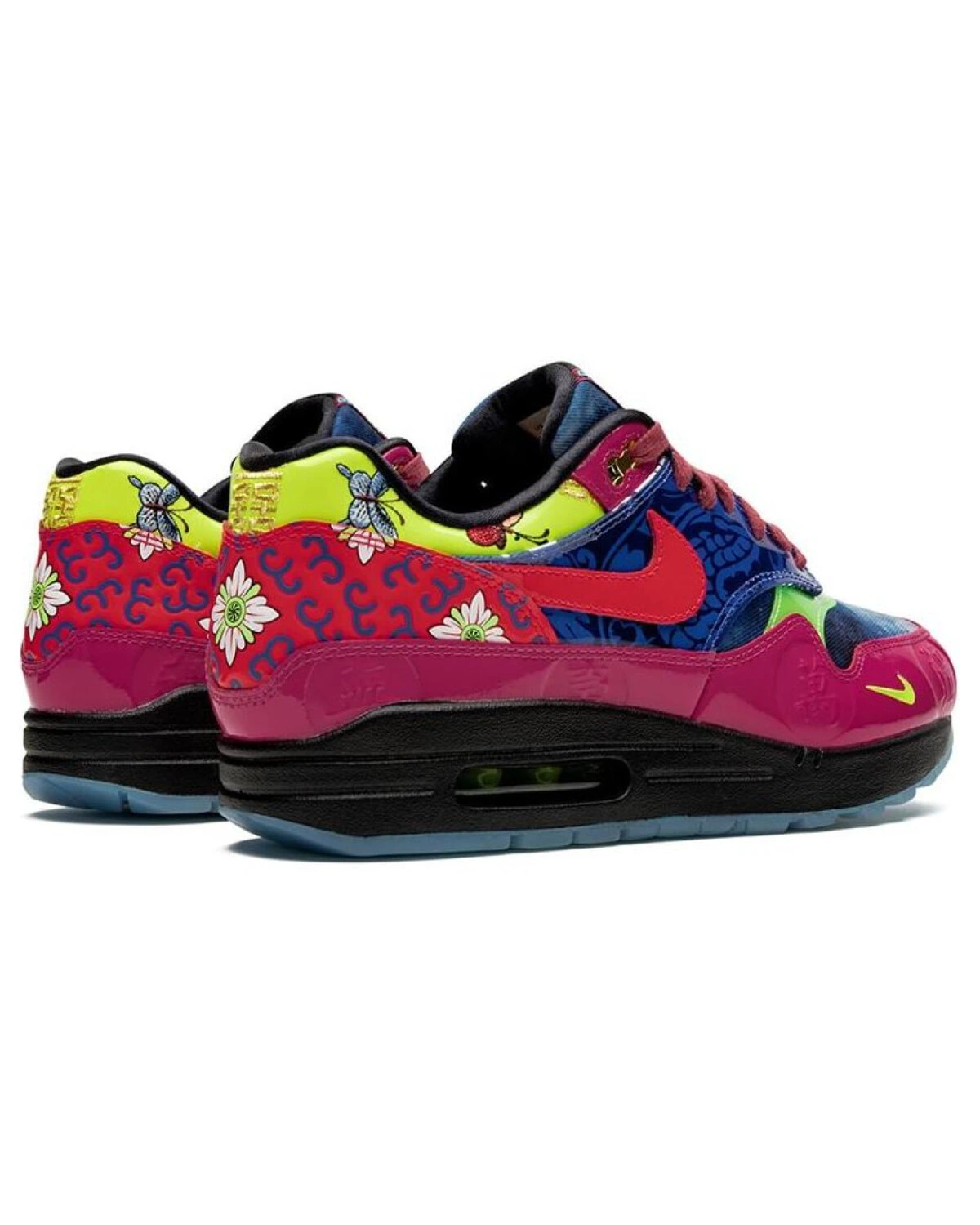 Nike Air Max 1 унисекс кроссовки с Air Max красно-синие картинка