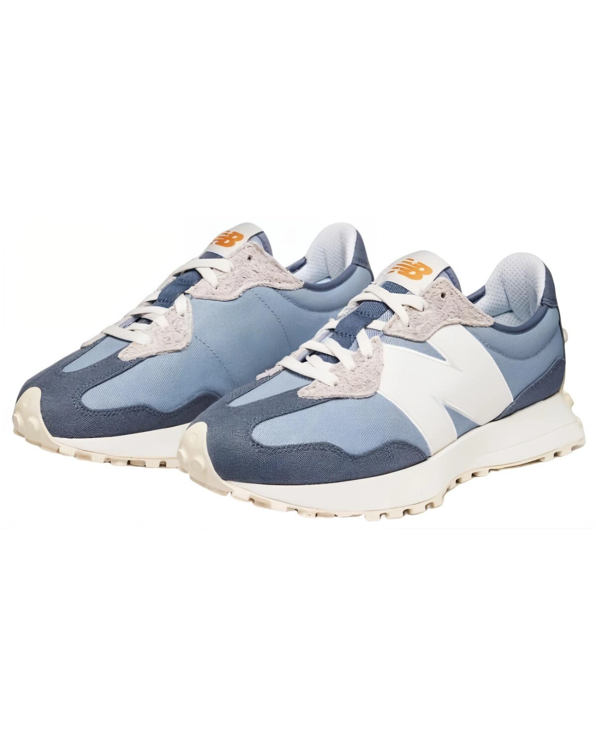 New Balance 327 unisex кроссовки беговые сине-белые картинка