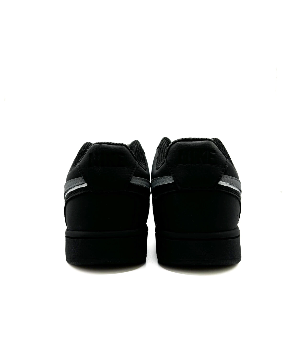 Nike Court Vision Low унисекс кроссовки черно-белые с серым картинка