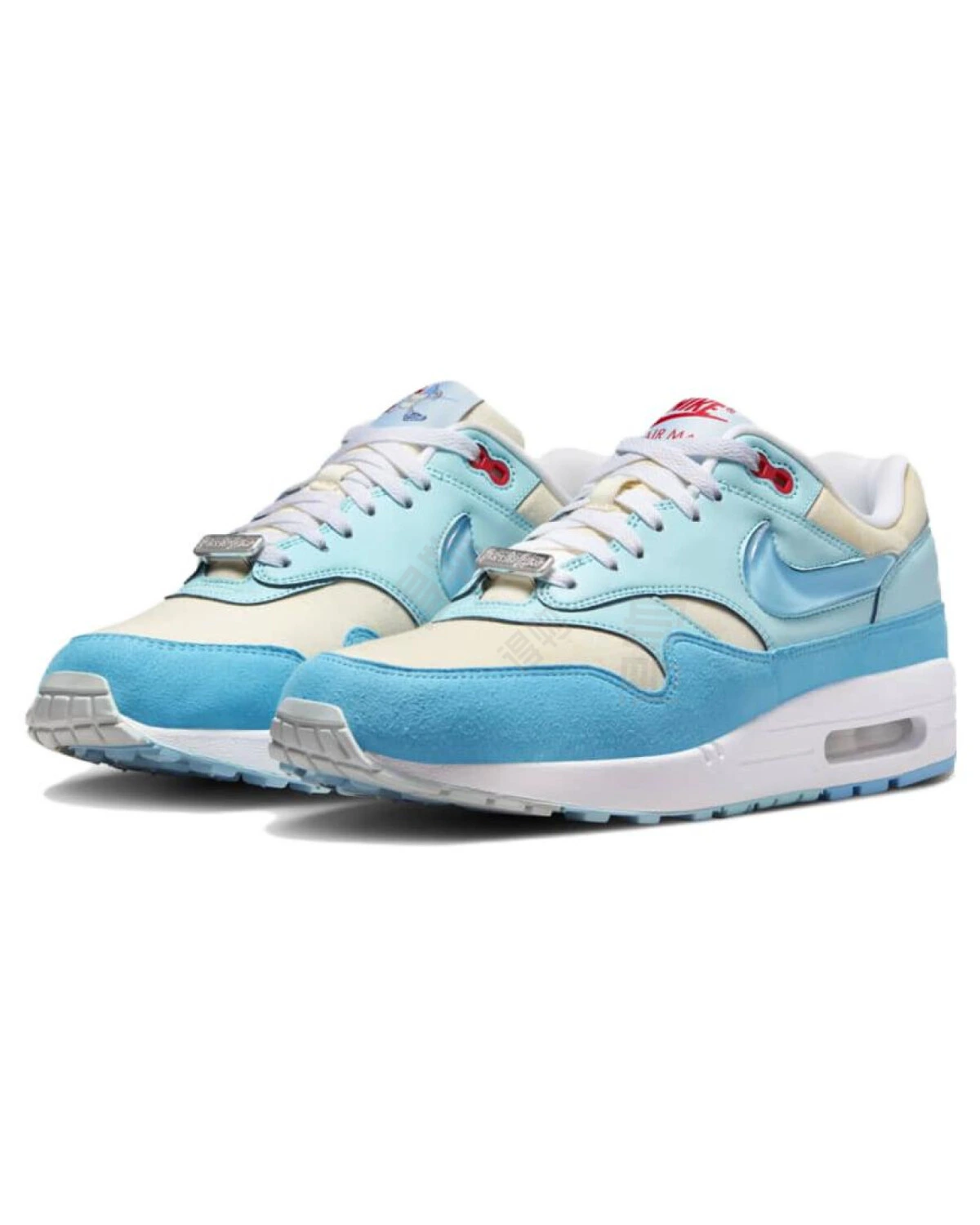 Nike Air Max 1 Puerto Rican Day "Blue Gale and Barely Blue" мужские кроссовки сине-белые картинка