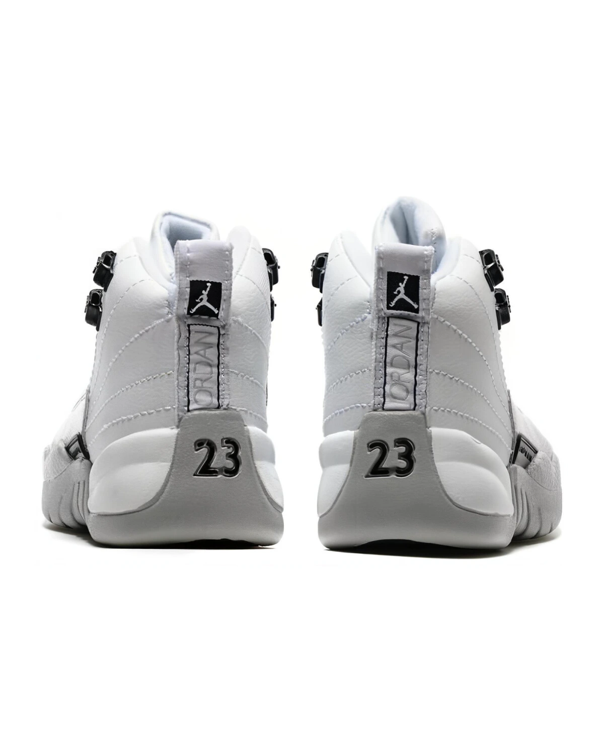 Jordan Air Jordan 12 Retro Barons высокие кроссовки из натуральной кожи белого цвета картинка
