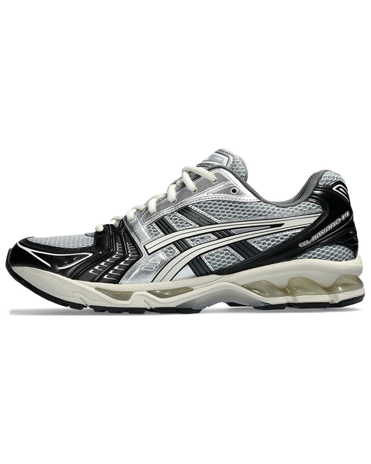 Asics Gel-Kayano 14 unisex спортивные кроссовки с амортизацией черно-серебряные картинка