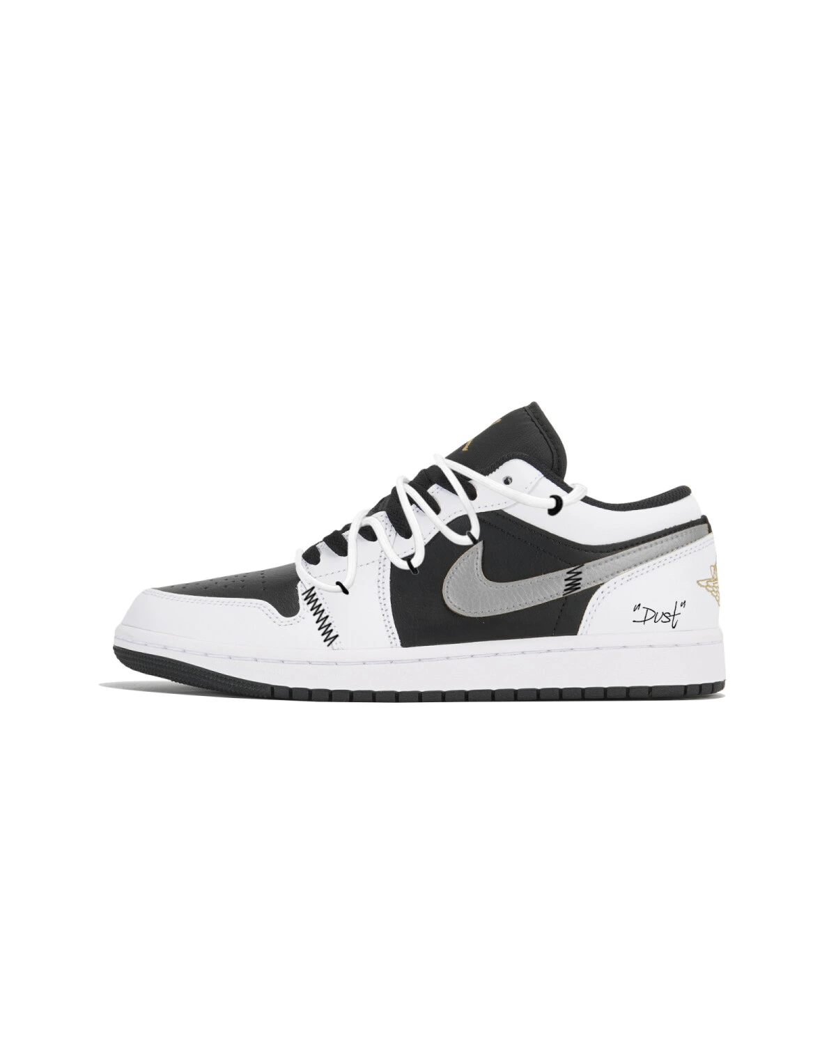 Jordan Air Jordan 1 унисекс кроссовки черно-белые износостойкие картинка