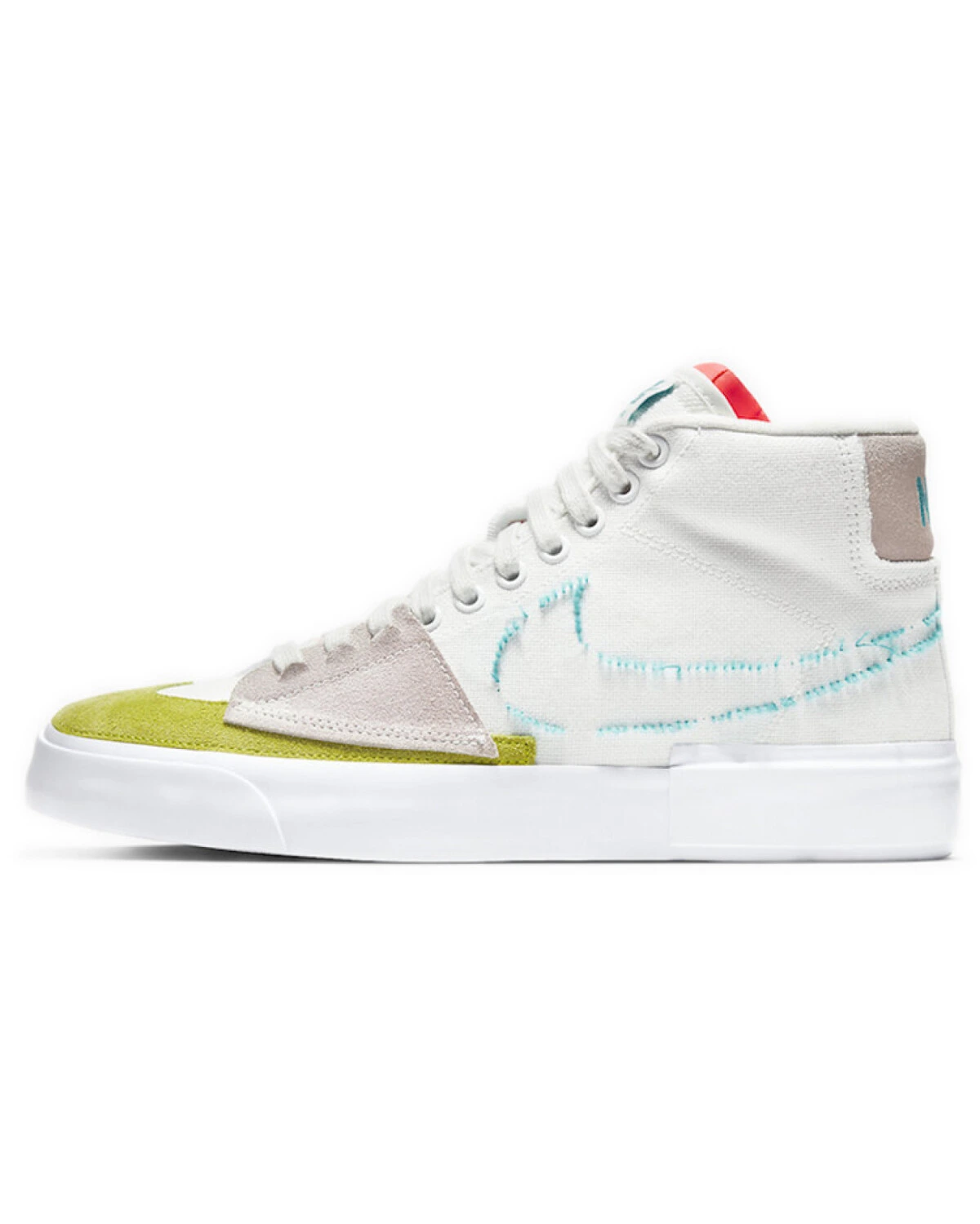 Nike Blazer SB Zoom Edge Oracle Aqua унисекс кроссовки текстильные бело-голубые картинка