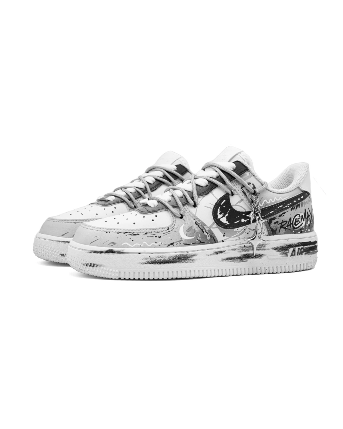 Nike Air Force 1 Shattered Dream кроссовки белые из натуральной кожи картинка