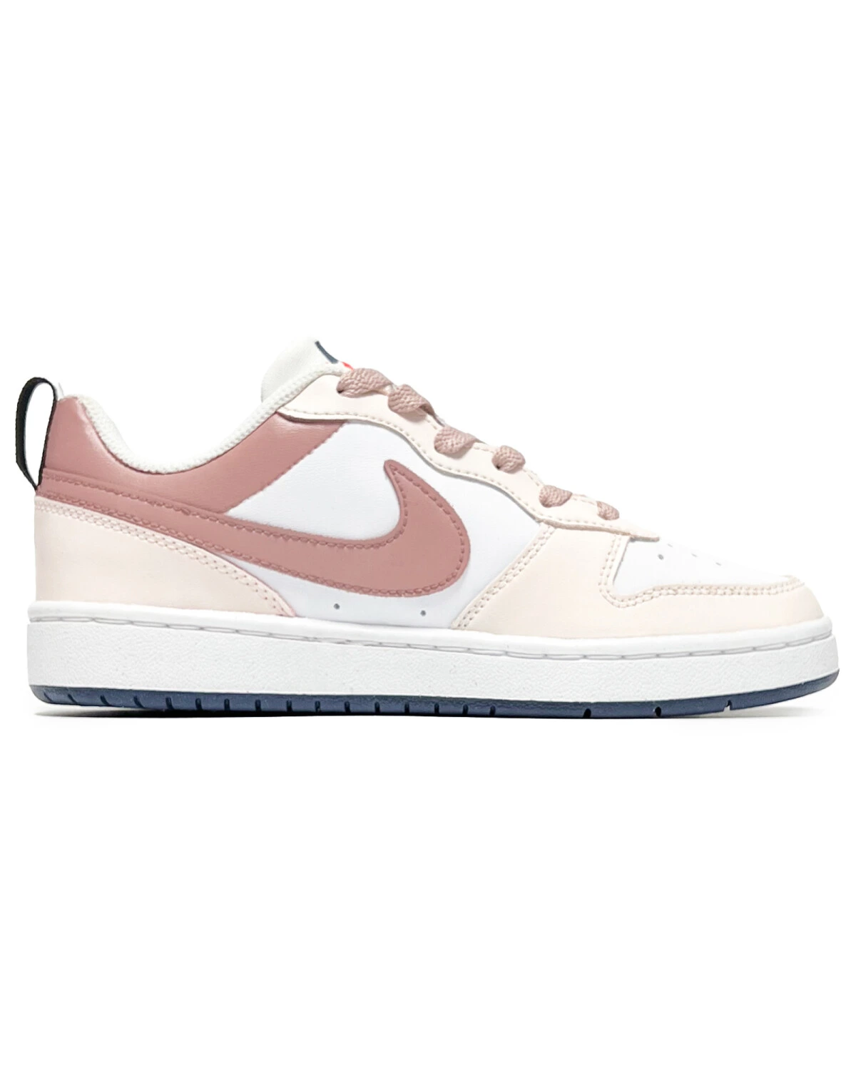 Nike Court Borough детские кроссовки розово-белые комфортные картинка