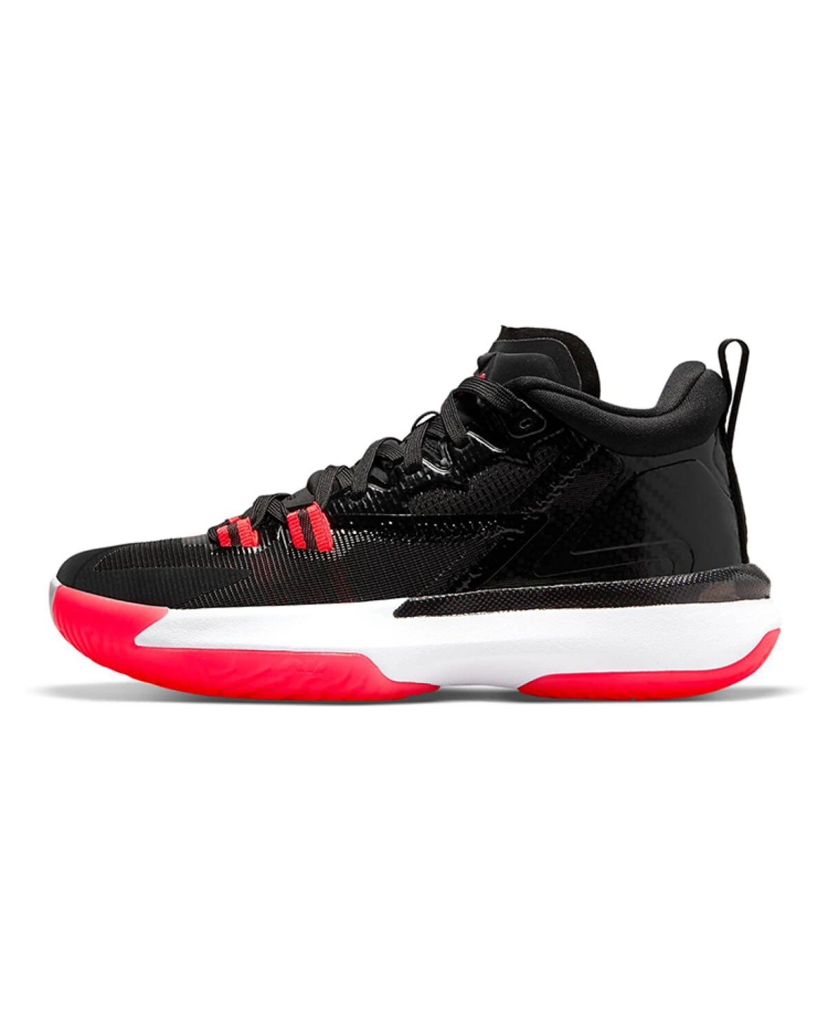 Jordan Zion 1 "Infrared" спортивные кроссовки черно-красные картинка
