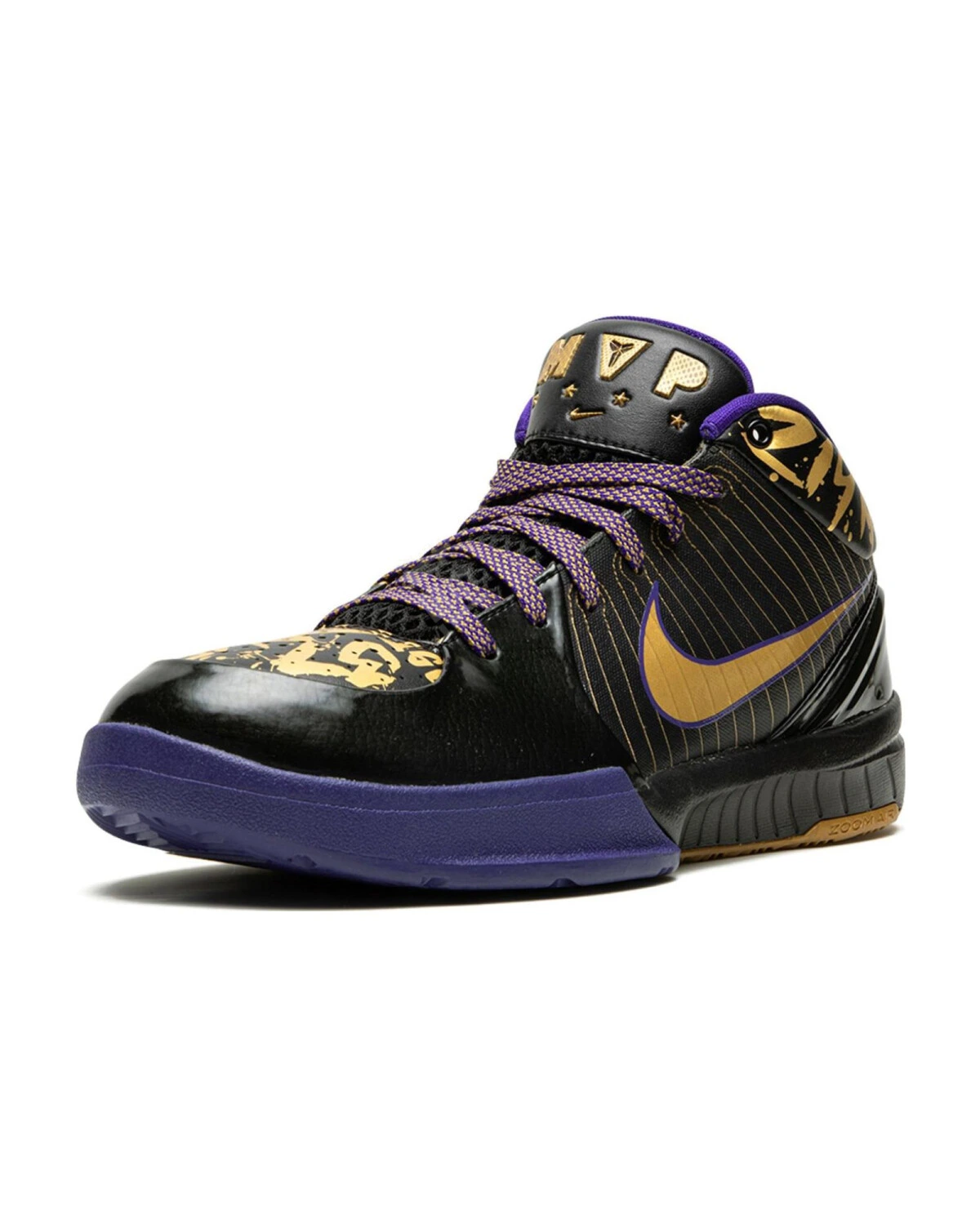 Nike Zoom Kobe 4 Final MVP Away мужские баскетбольные кроссовки чёрные с золотом картинка