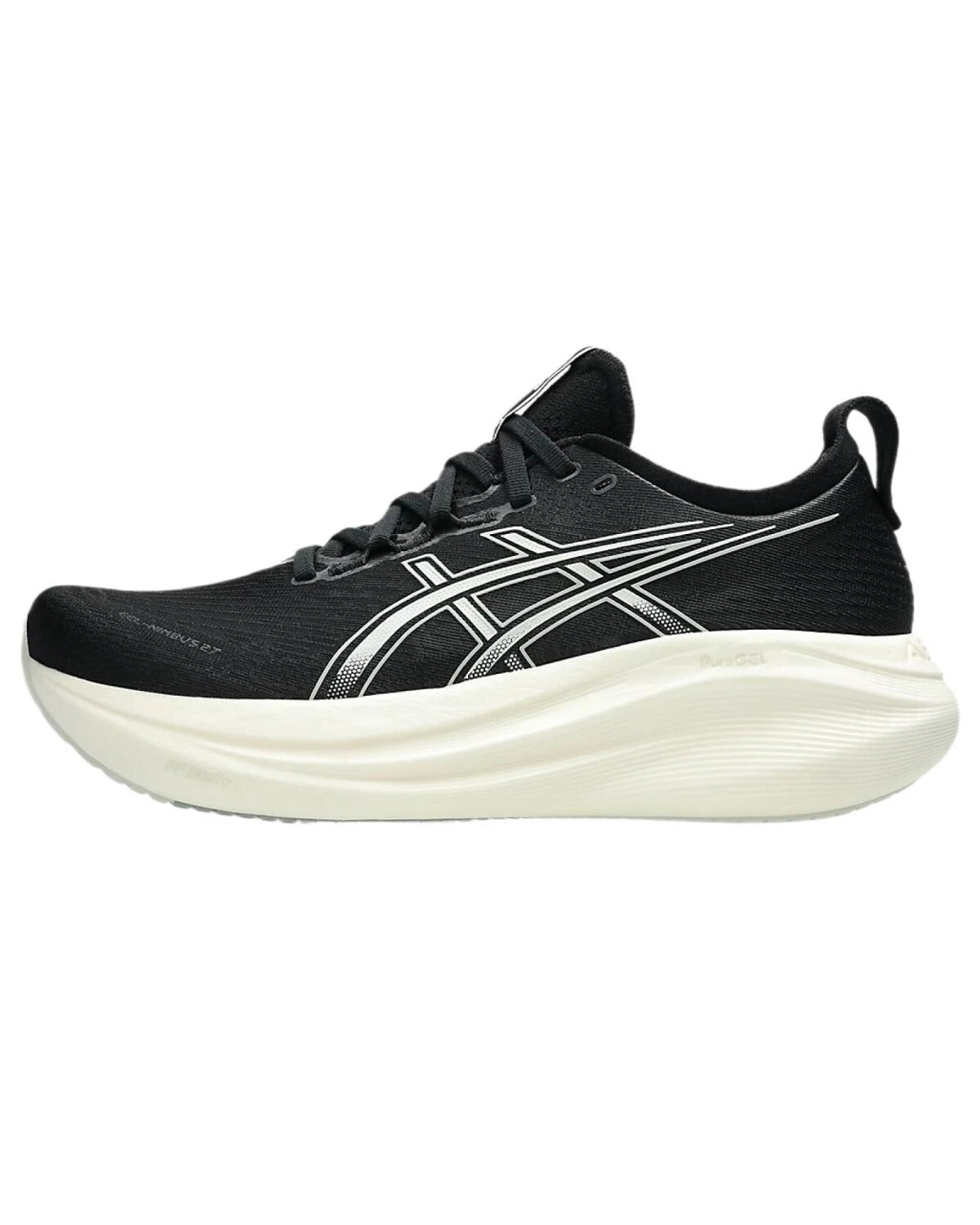 Asics GEL-NIMBUS 27 мужские кроссовки черно-белые износостойкие картинка