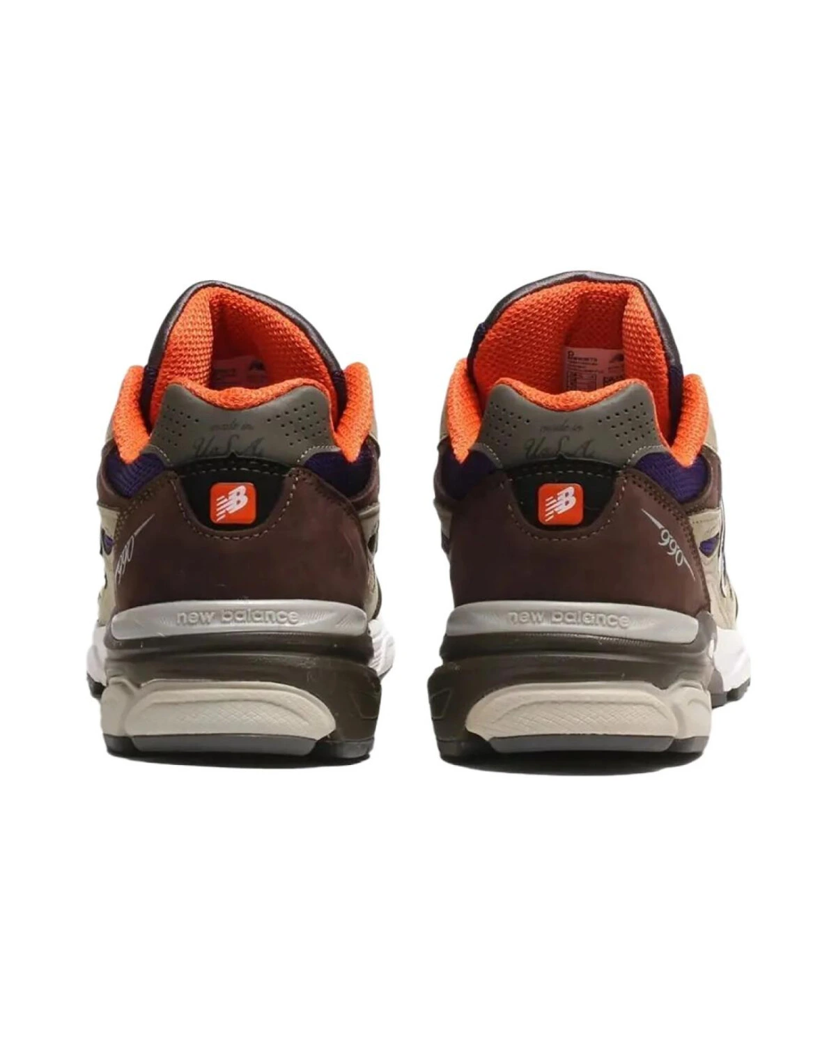 New Balance M990 unisex кроссовки из ткани и кожи зелёные картинка