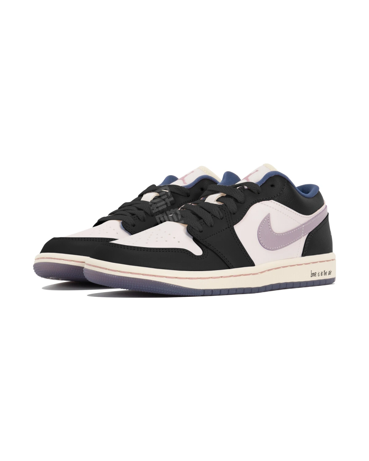 Jordan Air Jordan 1 женские кроссовки черно-розовые легкие картинка