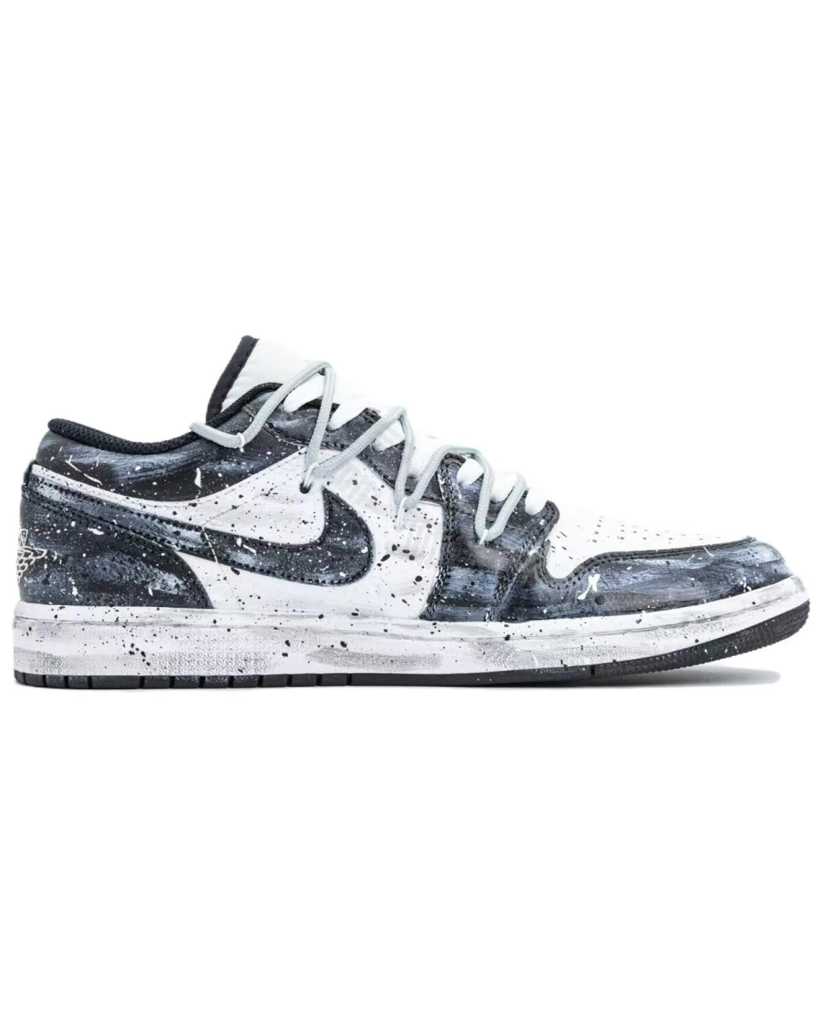 Jordan Air Jordan 1 мужские кроссовки кожаные сине-черные картинка