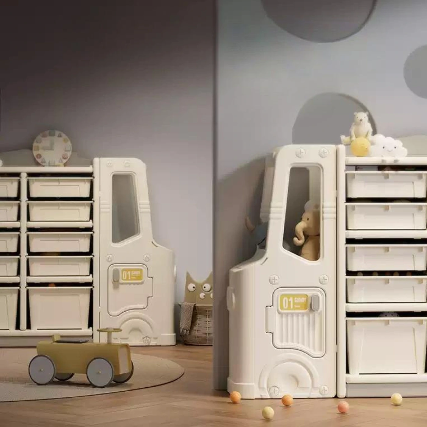 Полки для хранения в виде машинки картинка