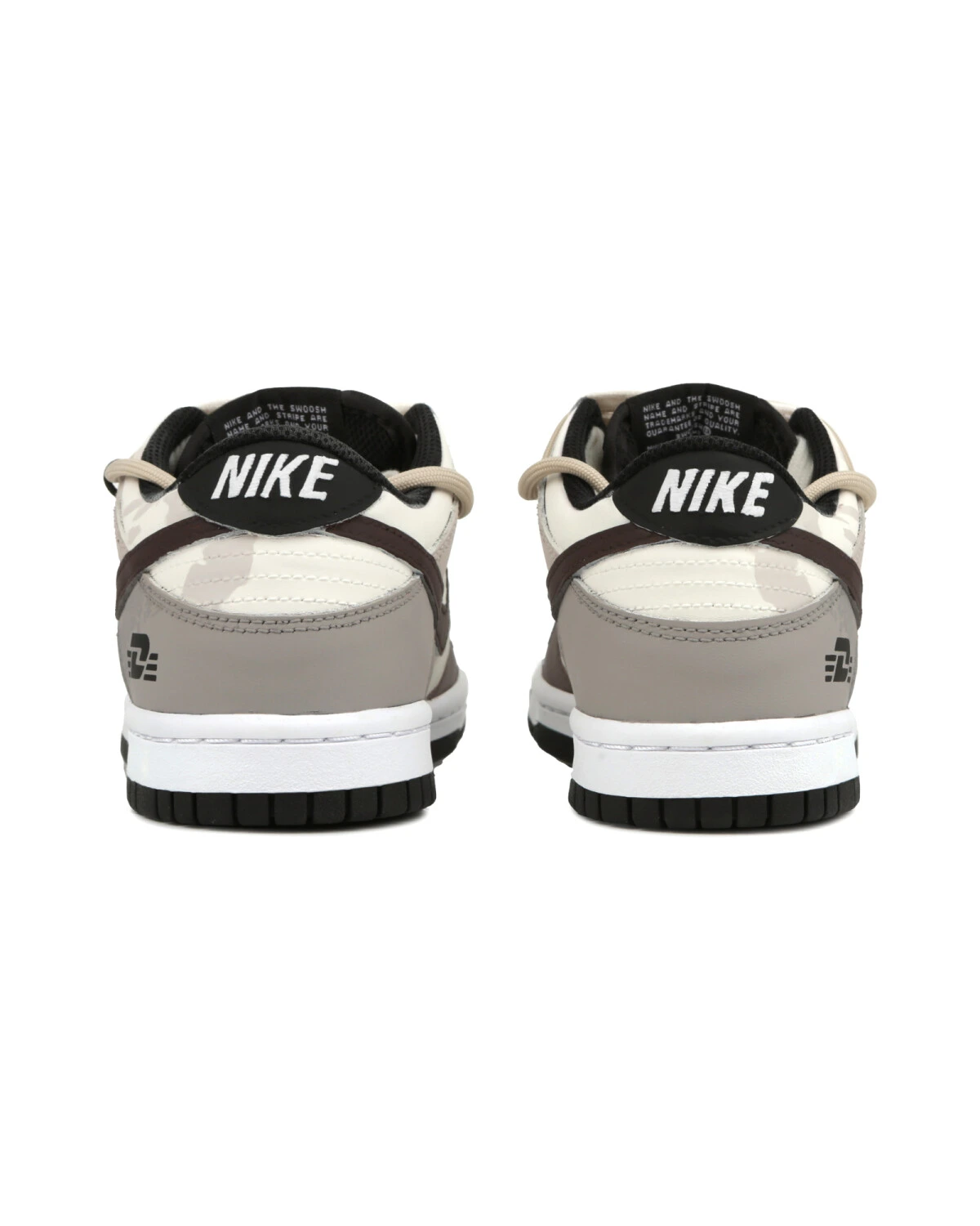 Nike Dunk unisex повседневные кроссовки бежево-коричневые с ретро-дизайном картинка