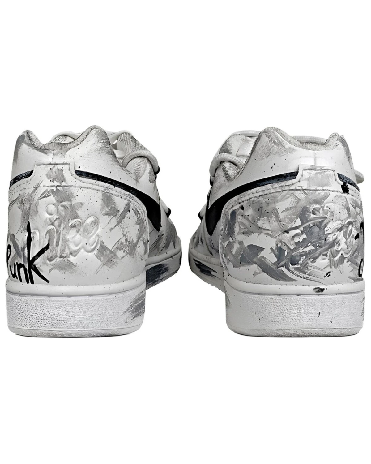 Nike EBERNON унисекс кроссовки уличные с рисунком черно-белые картинка