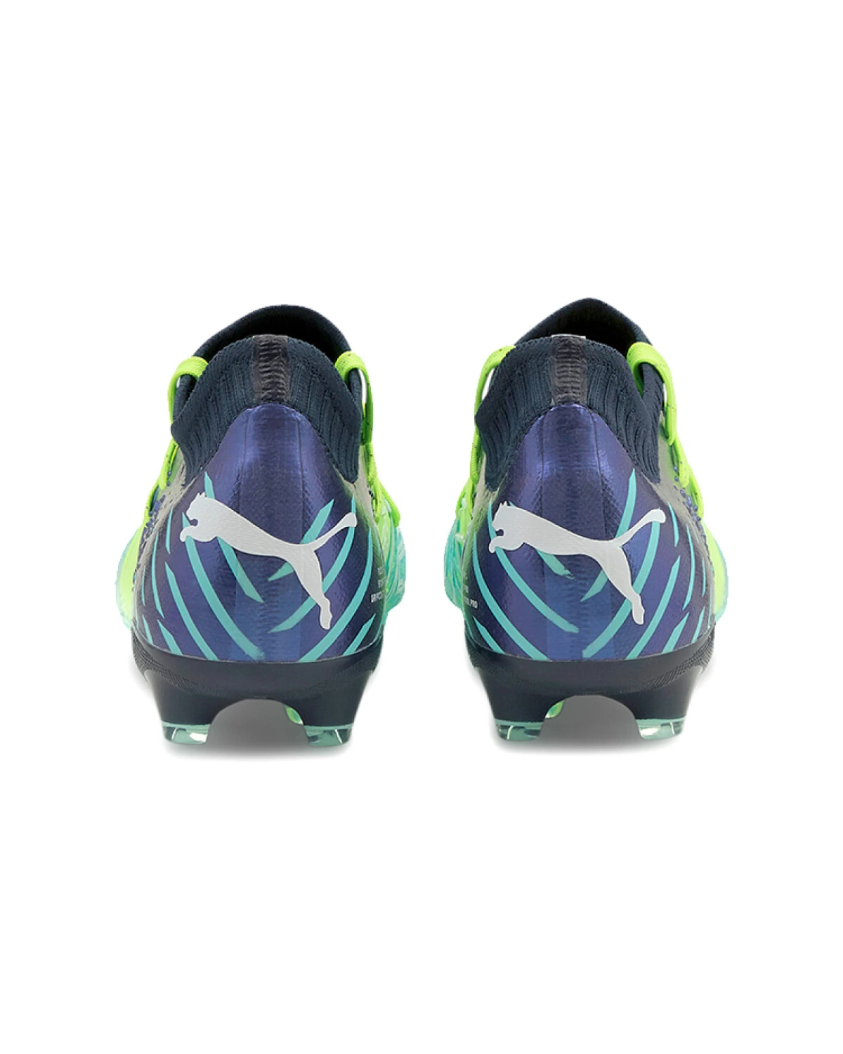 PUMA Future унисекс футбольные бутсы из текстиля зелёные картинка