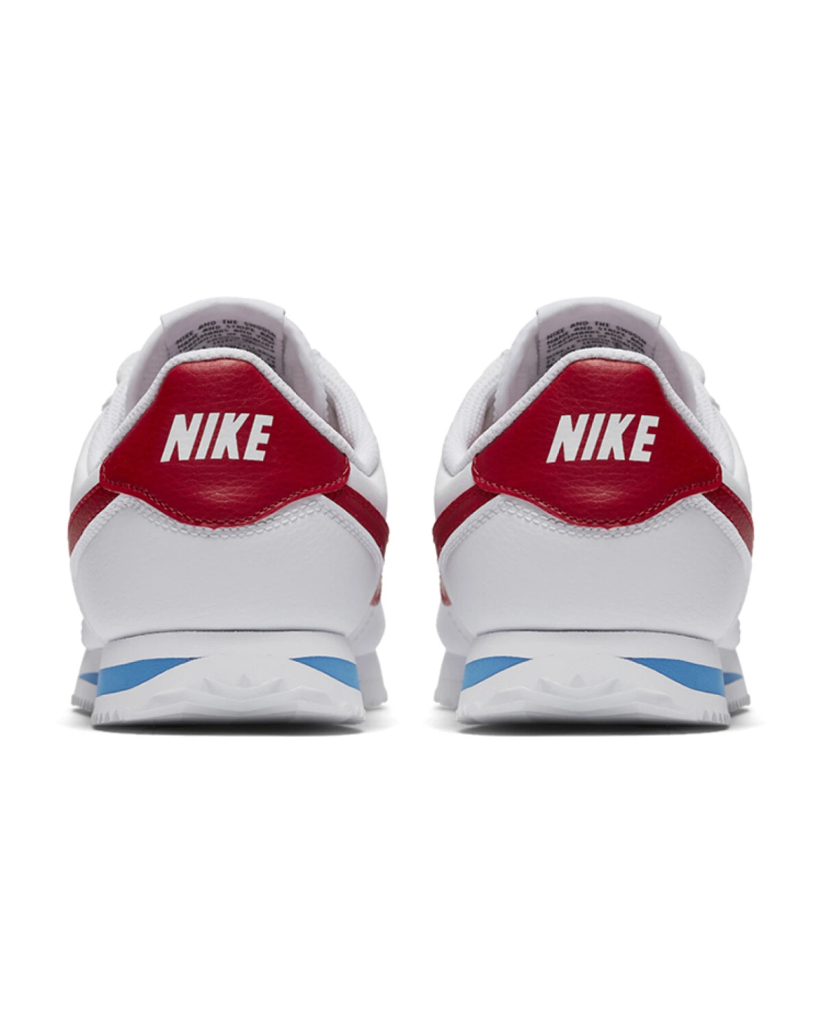 Nike Cortez Basic SL детские кроссовки бело-красные синтетические картинка