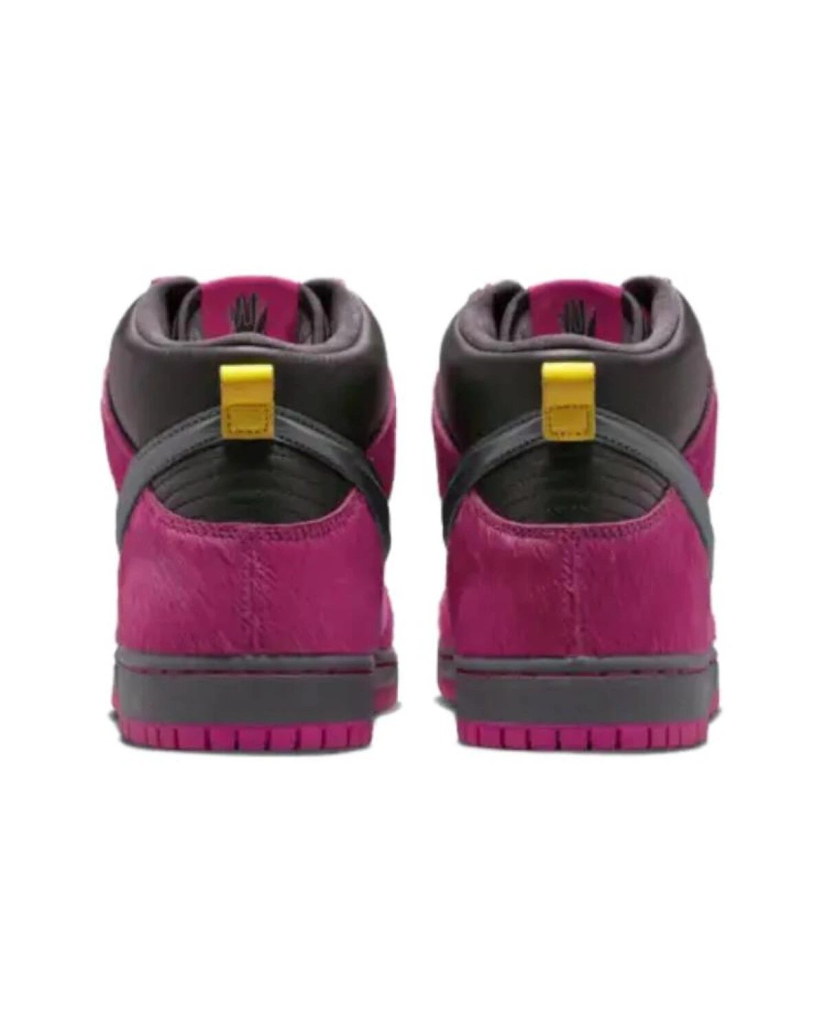 Nike Dunk SB унисекс высокие кроссовки для скейтбординга кожаные розово-черные картинка