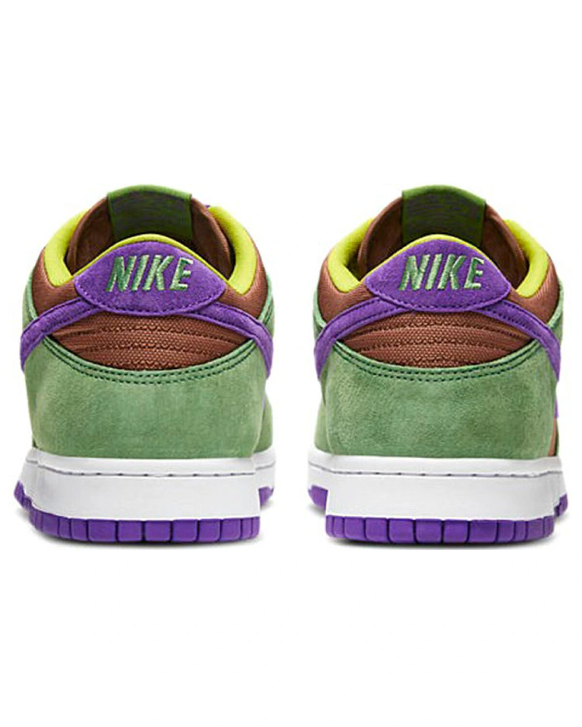 Nike Dunk unisex кроссовки для скейтбординга замшевые коричнево-зеленые картинка