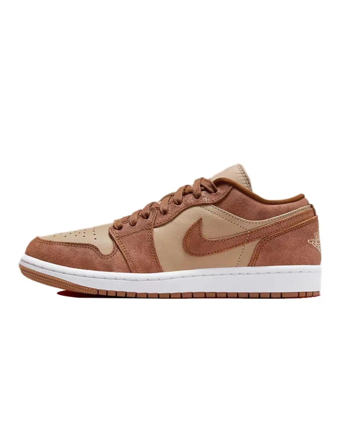 Jordan Air Jordan 1 женские кроссовки фиолетово-коричневые осенние картинка