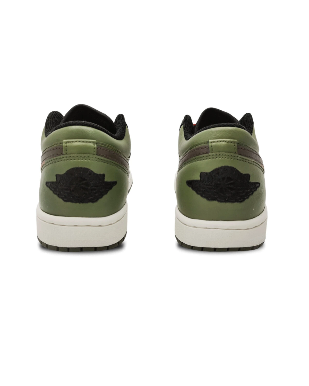 Jordan Air Jordan 1 “Medium Olive” унисекс кроссовки черно-белые-зеленые картинка