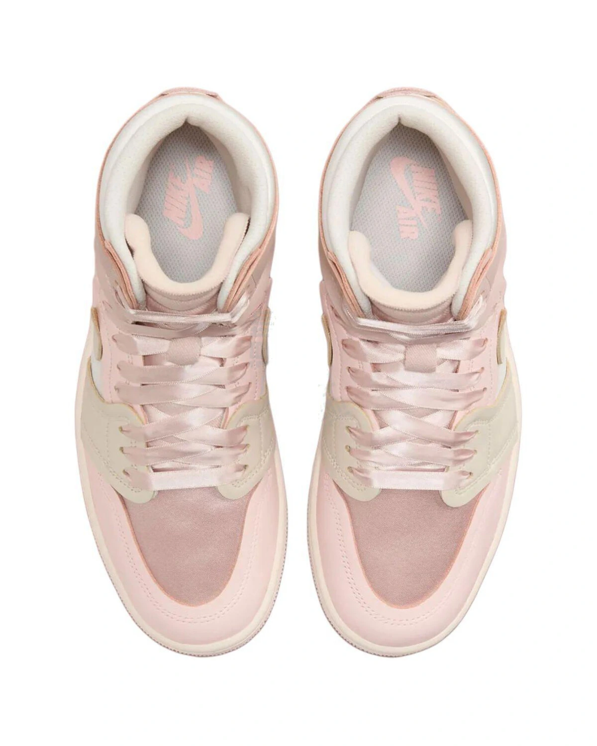 Jordan Air Jordan 1 женские спортивные кроссовки высокие розовые картинка