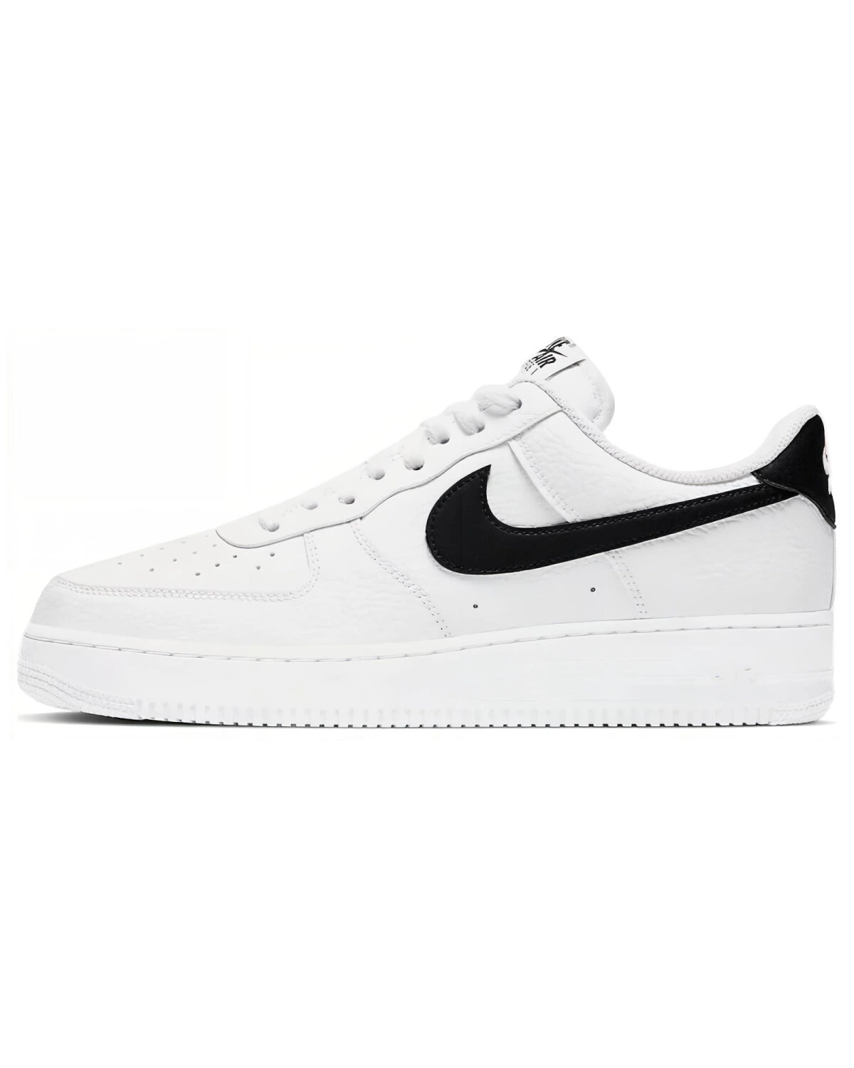 Nike Air Force 1 мужские кроссовки бело-черные уличный стиль картинка