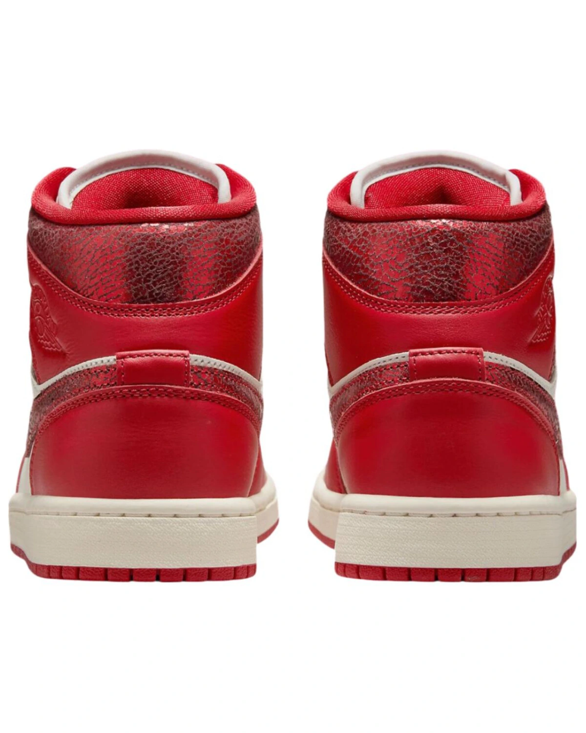 Jordan Air Jordan 1 Mid женские кроссовки красные противоскользящие картинка