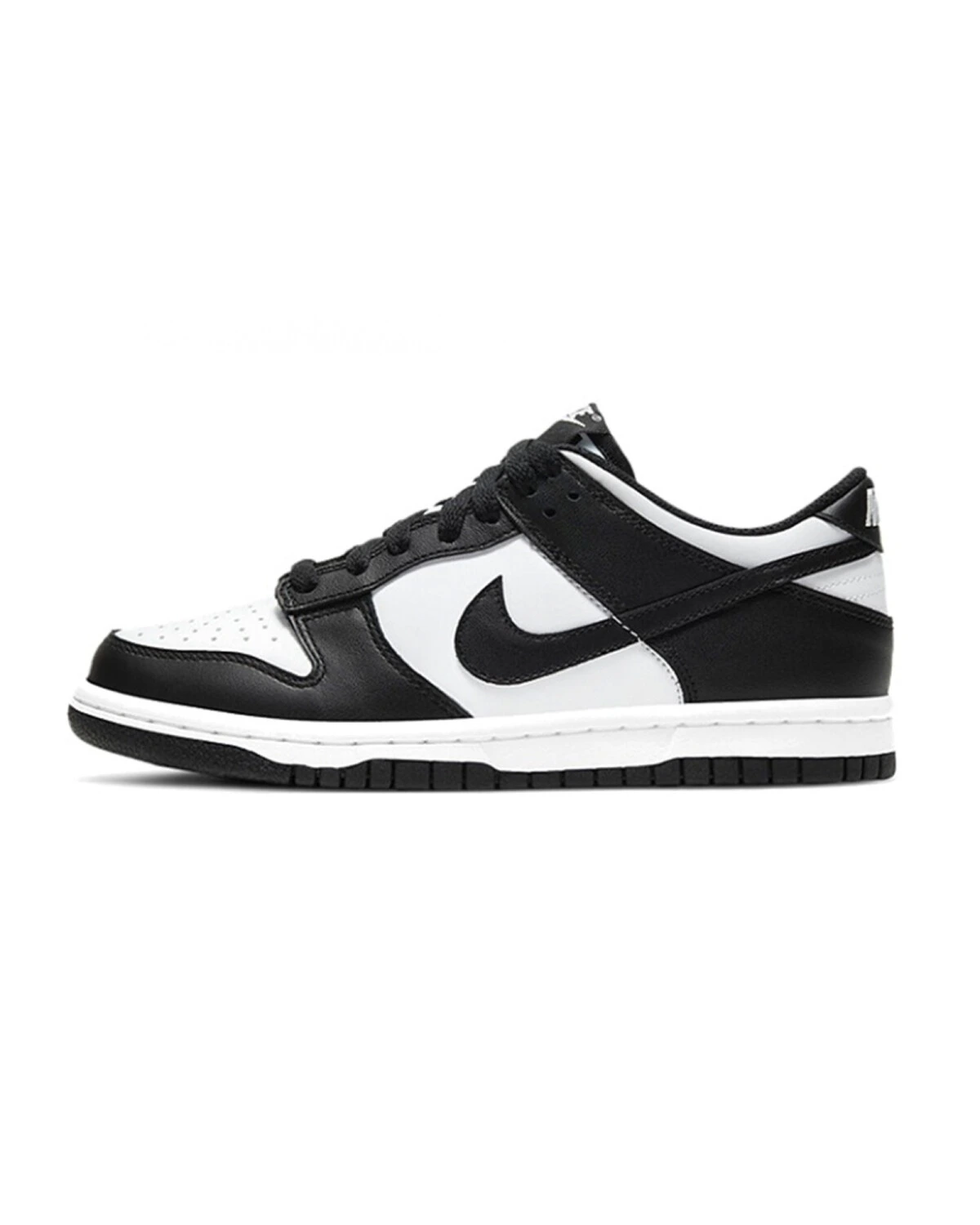 Nike Dunk 'Black' детские кеды черно-розовые кожаные картинка