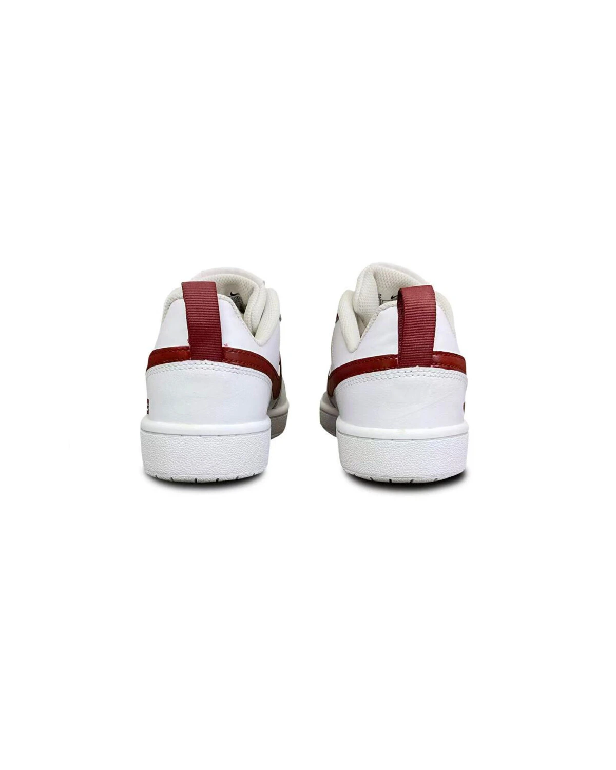 Nike Court Borough детские кеды кожаные красные с амортизацией картинка