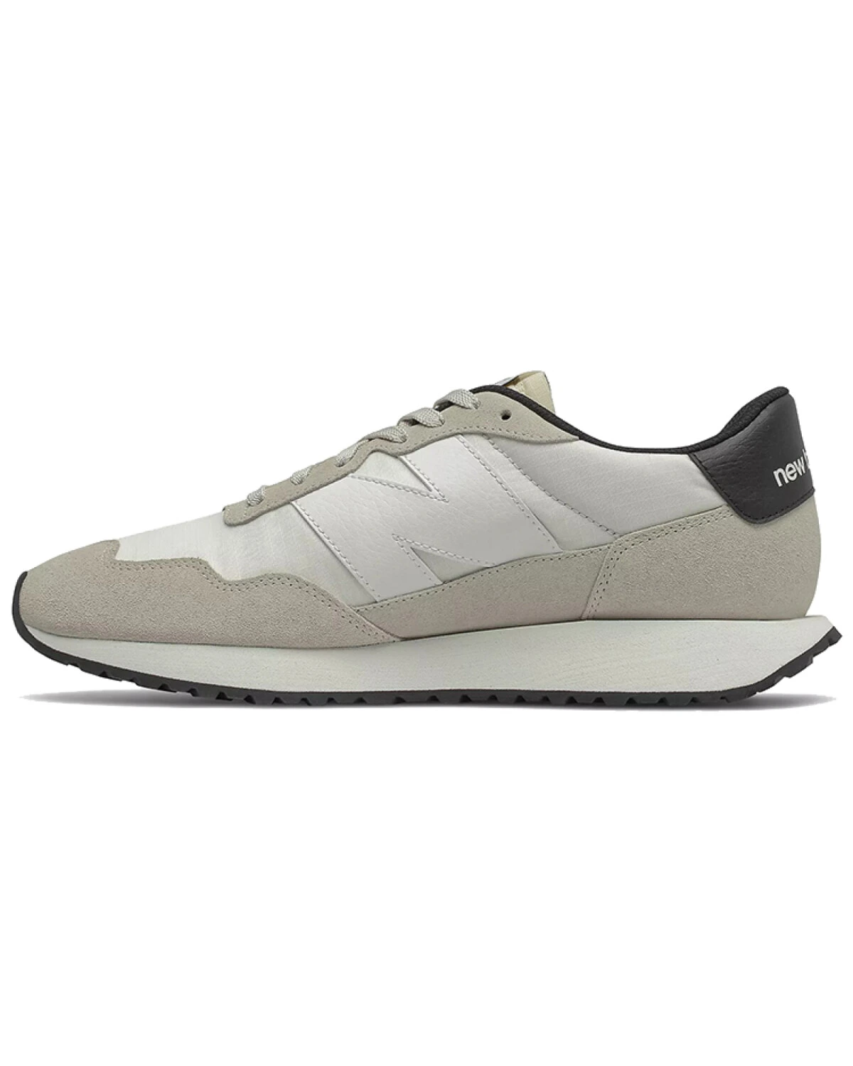 New Balance 237 унисекс кроссовки кожаные серые картинка