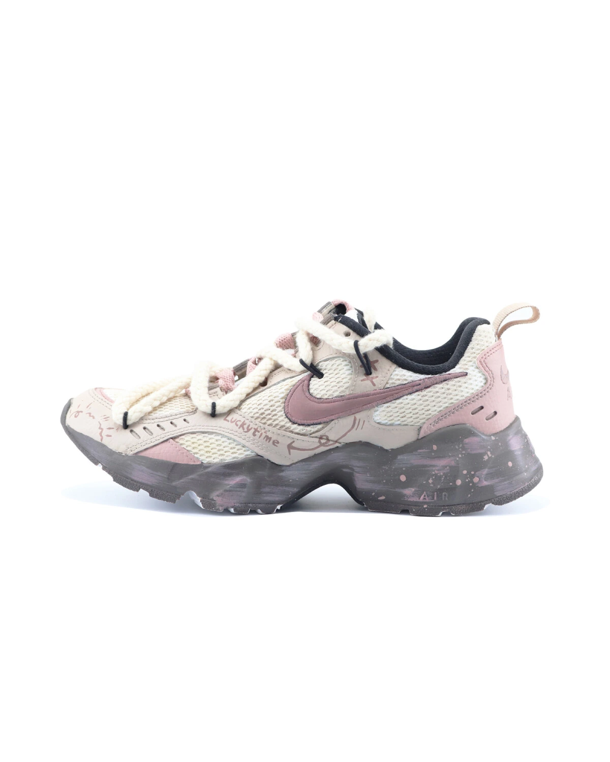 Nike Air Heights Женские повседневные кроссовки текстильные розовые картинка