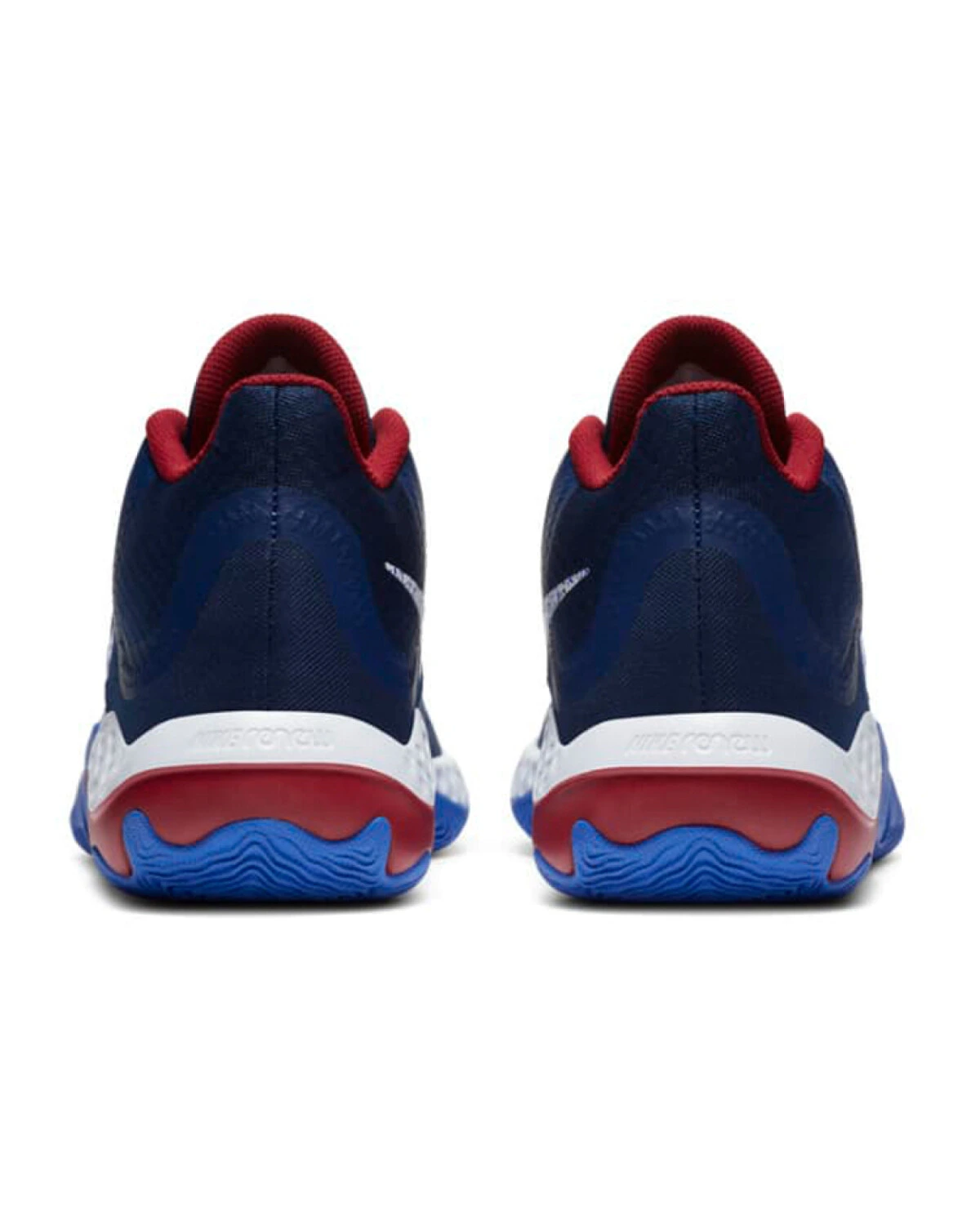Nike Renew Elevate мужские баскетбольные кроссовки тканевые с амортизацией сине-белые с красным картинка