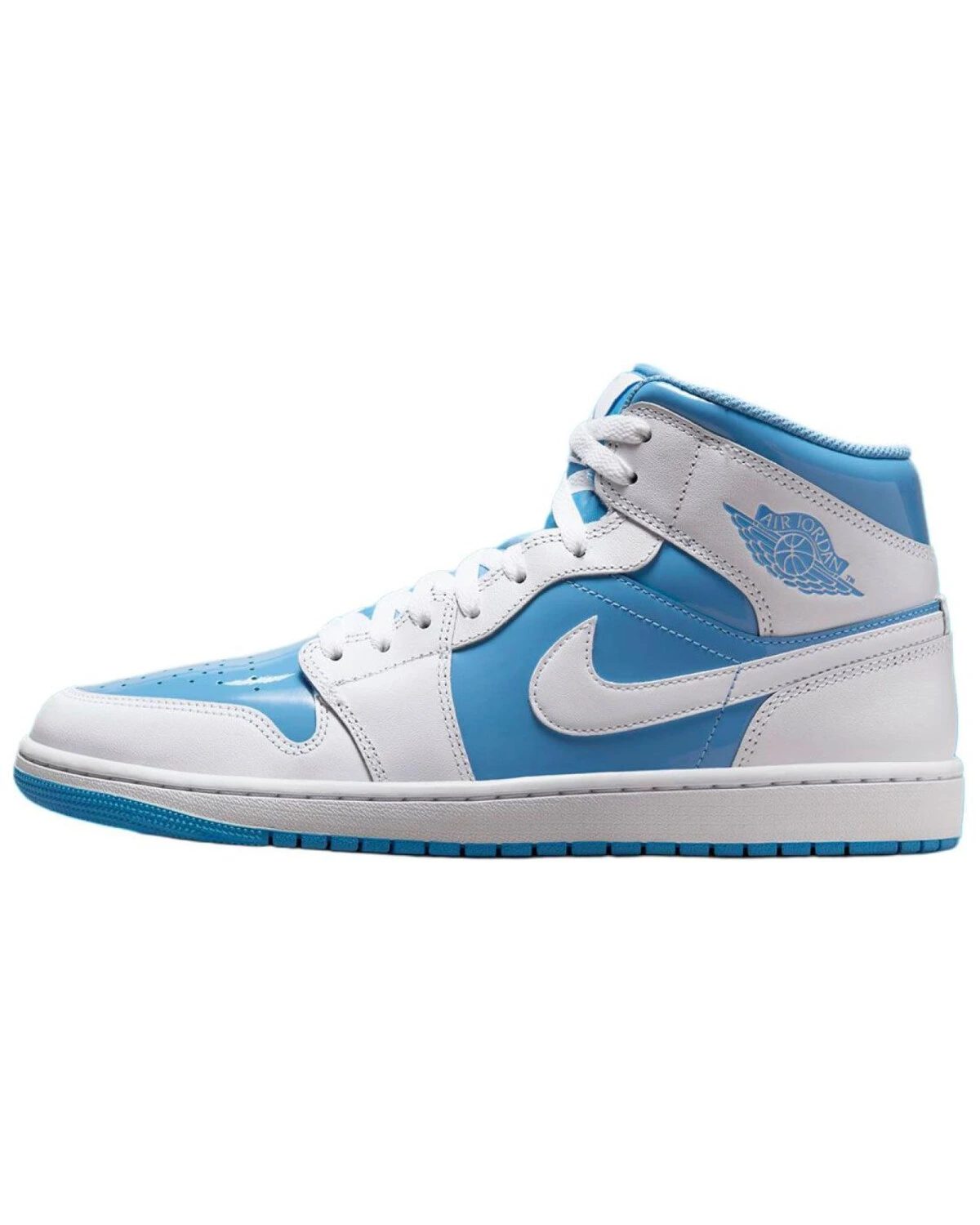 Jordan Air Jordan 1 Mid Legend Blue унисекс кроссовки бело-синие антискользящие картинка