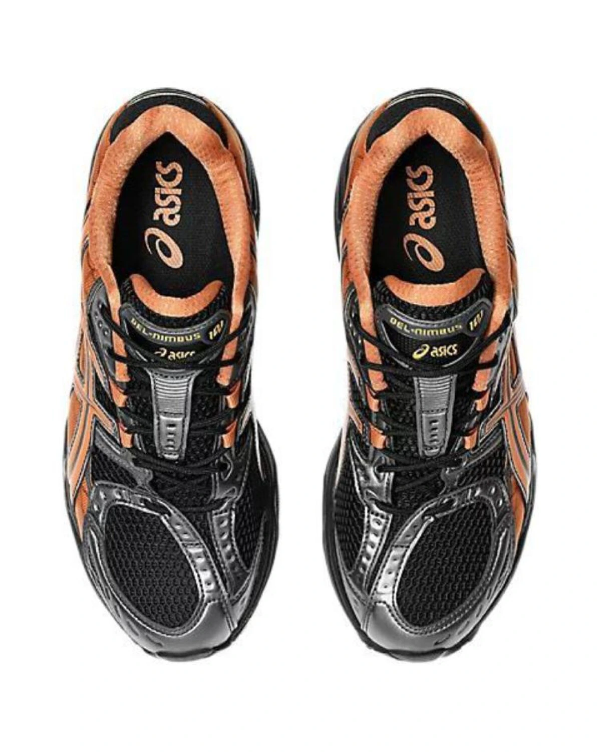 Asics GEL-Nimbus 10.1 унисекс кроссовки для бега с технологией GEL чёрно-оранжевые картинка