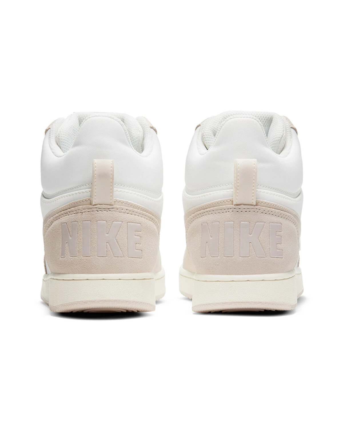 Nike Court Borough Mid Prem женские кроссовки бежевые из текстиля картинка