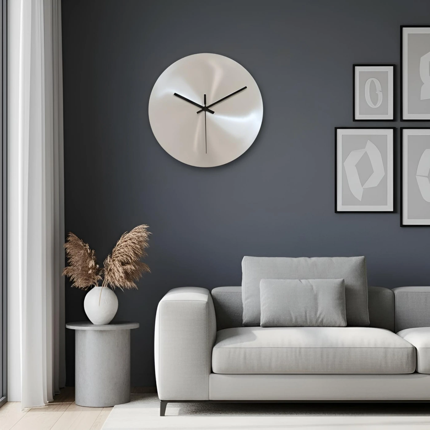 Настенные часы в индустриальном стиле картинка