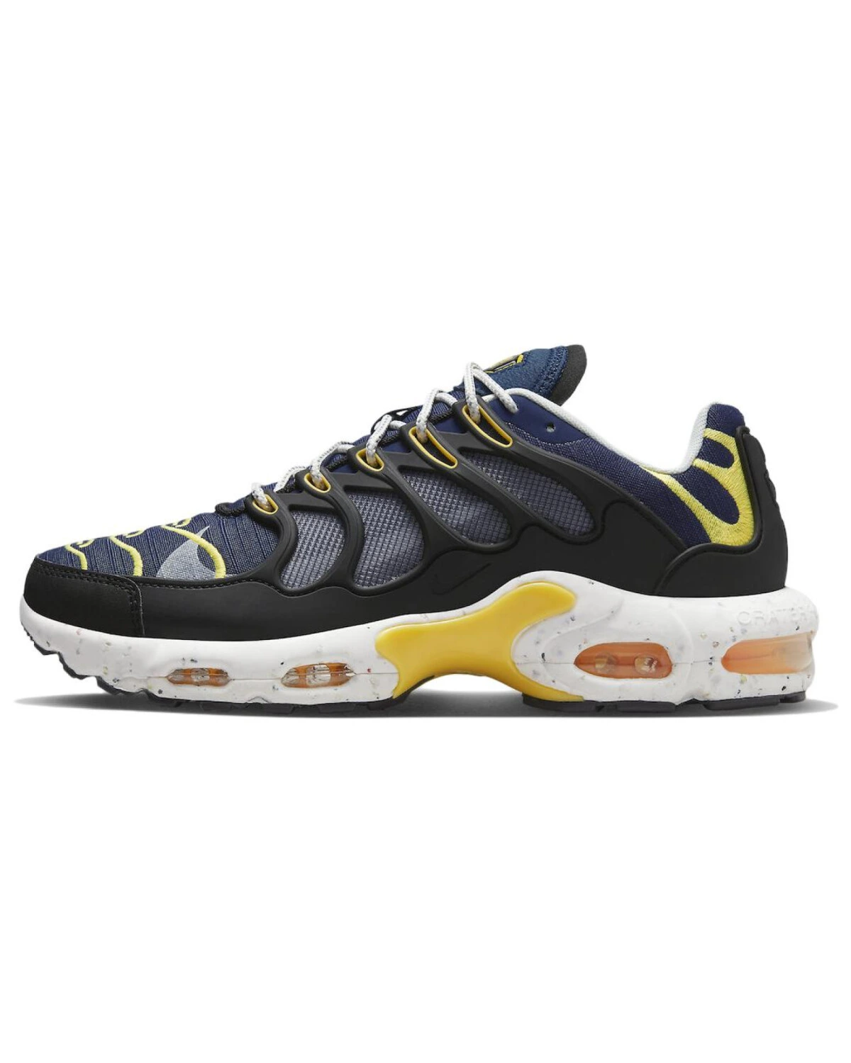 Nike Air Max Terrascape Plus унисекс кроссовки сине-желтые с воздушной подушкой картинка