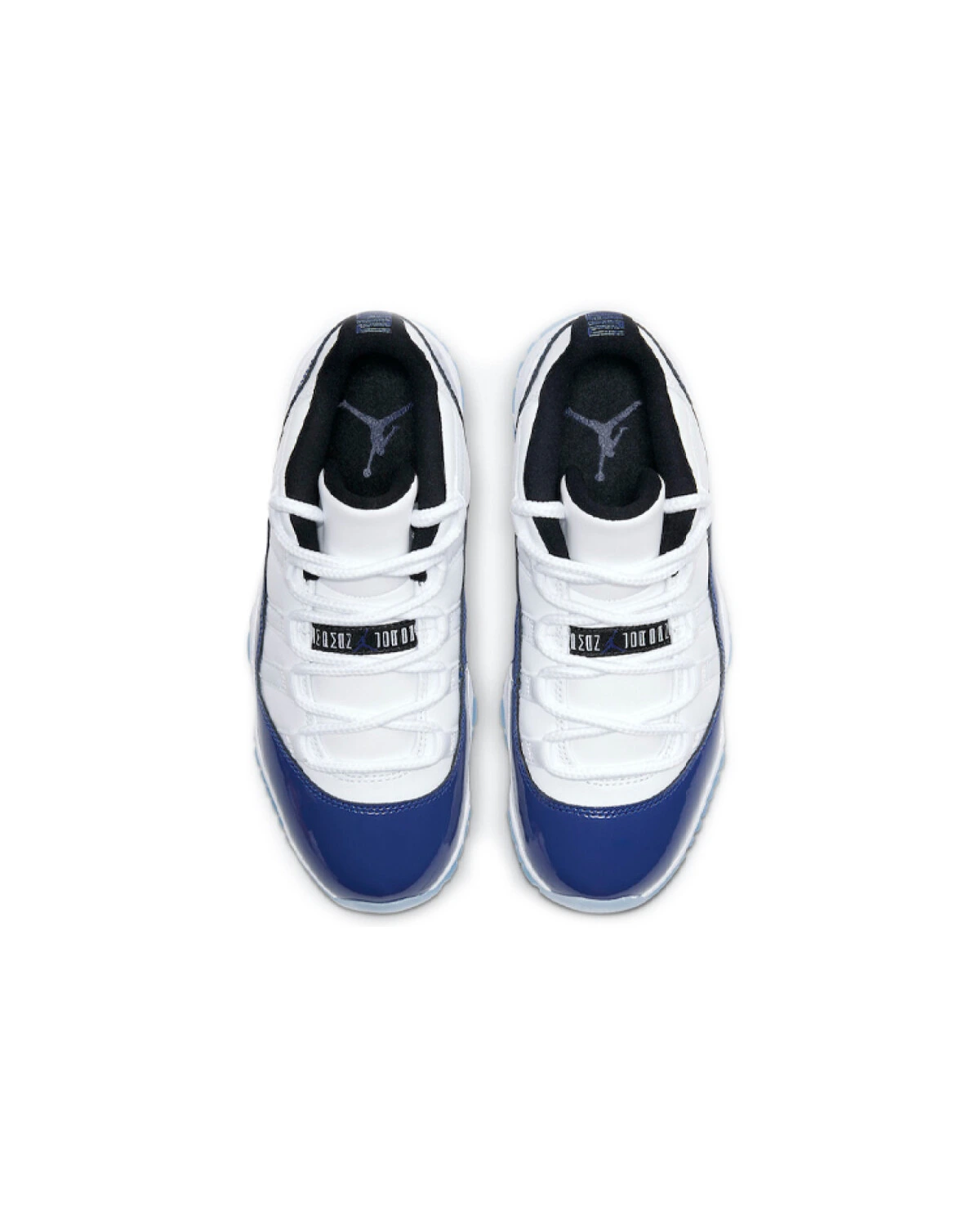 Jordan Air Jordan 11 Retro Low 'Concord Sketch' женские кроссовки бело-синие из лакированной кожи картинка