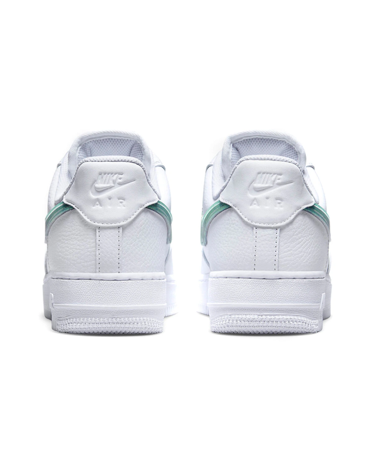 Nike Air Force 1 женские кроссовки белые из натуральной кожи картинка