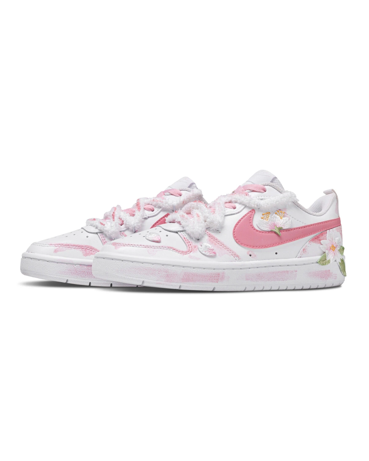 Nike Court Borough Spring Letter женские кеды розовые с цветочным принтом и анти-скольжением картинка