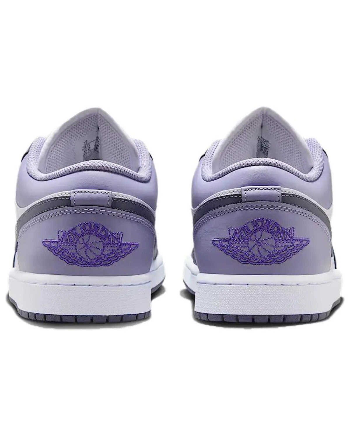 Jordan Air Jordan 1 Low унисекс кроссовки фиолетово-белые с шнуровкой картинка