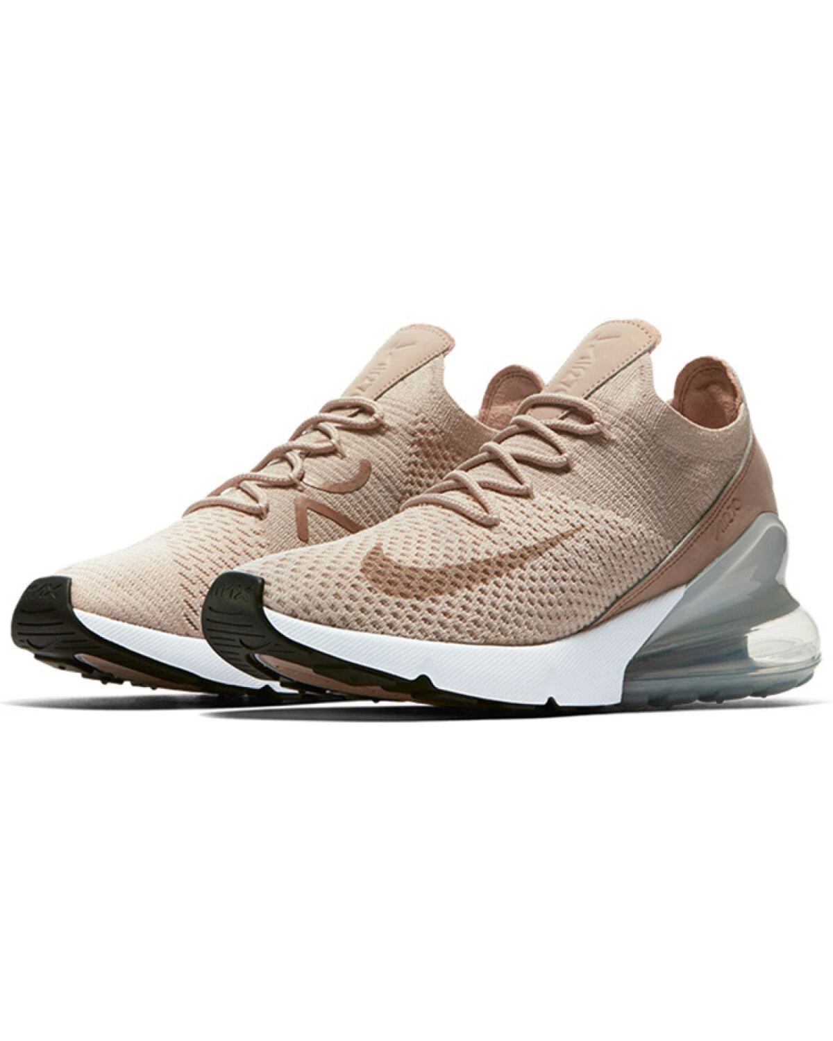 Nike Air Max 270 Flyknit Desert Dust женские кроссовки с воздушной подушкой бежевые картинка