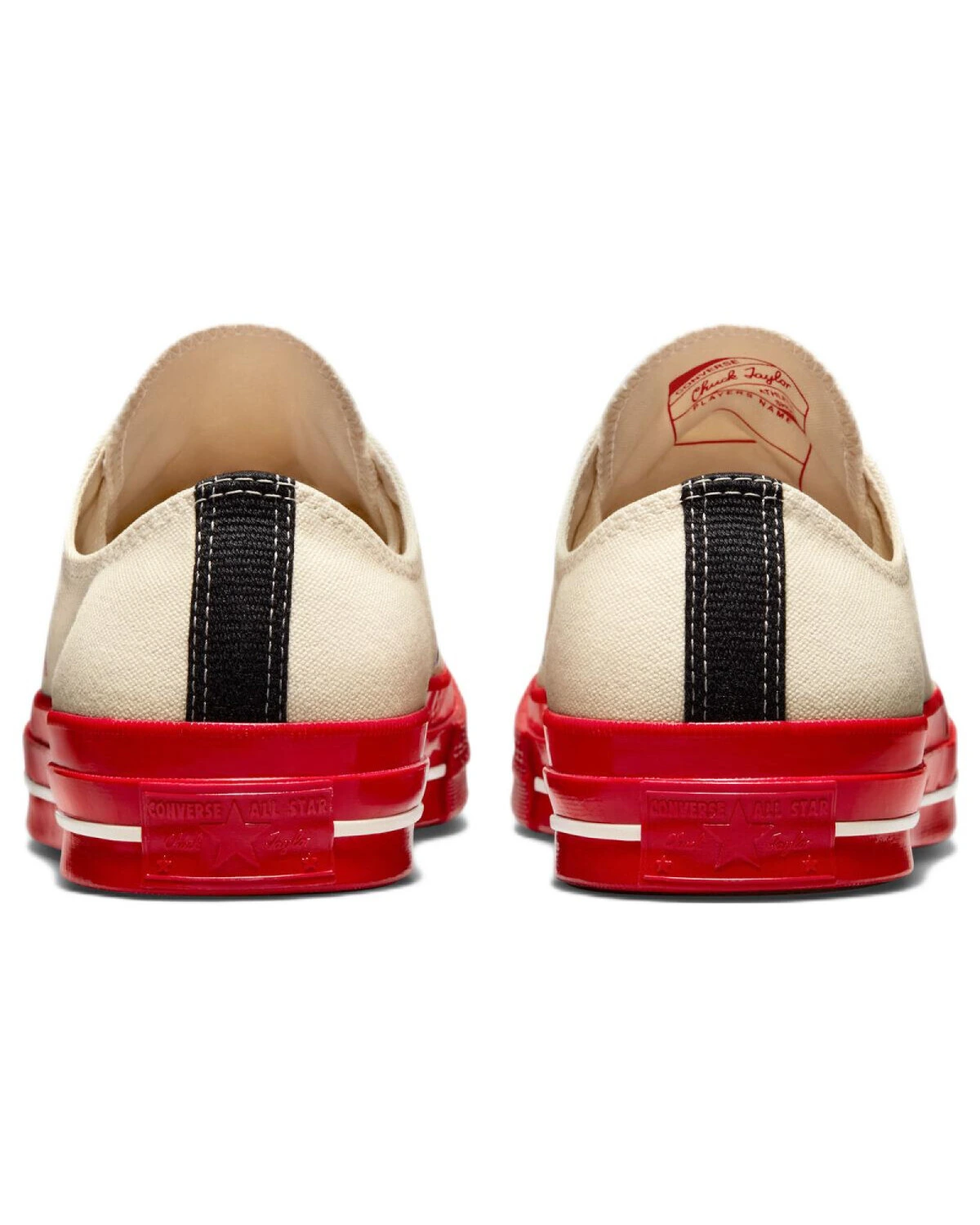 Converse Chuck Taylor All Star 1970s OX унисекс кеды бело-красные холщовые картинка