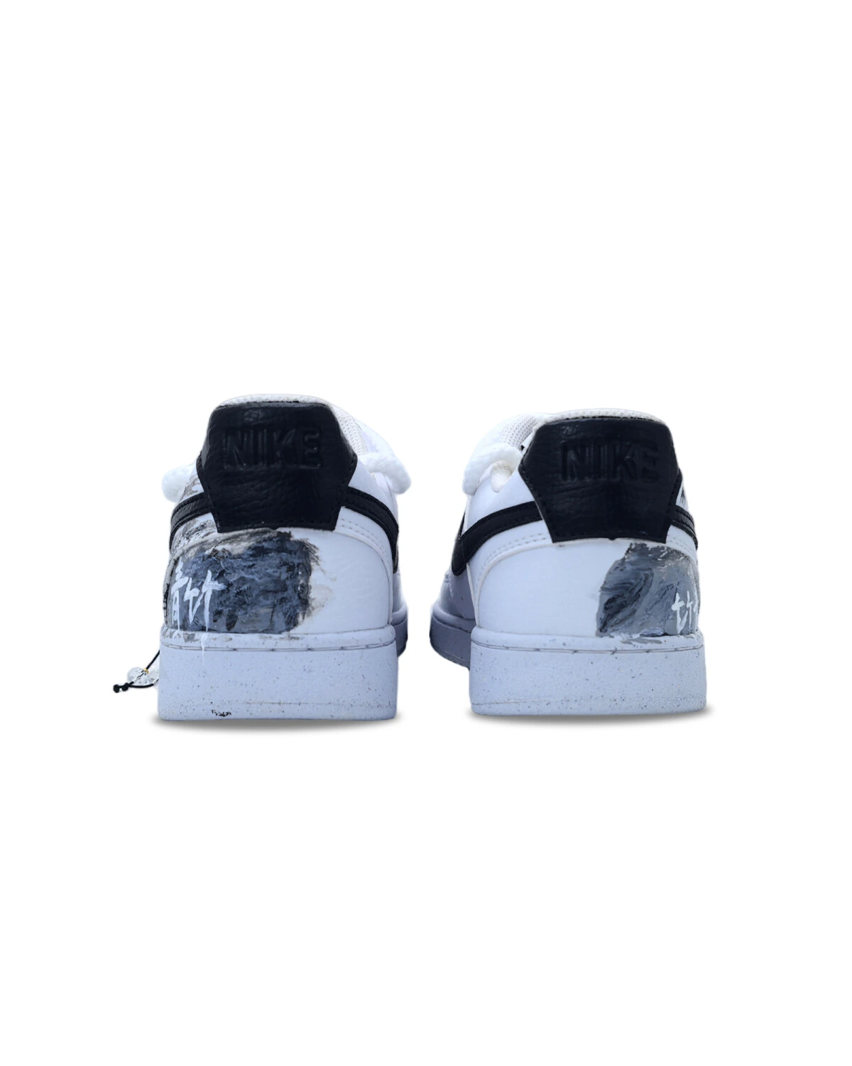 Nike Court Vision 1 Unisex кроссовки на шнуровке черно-белые картинка