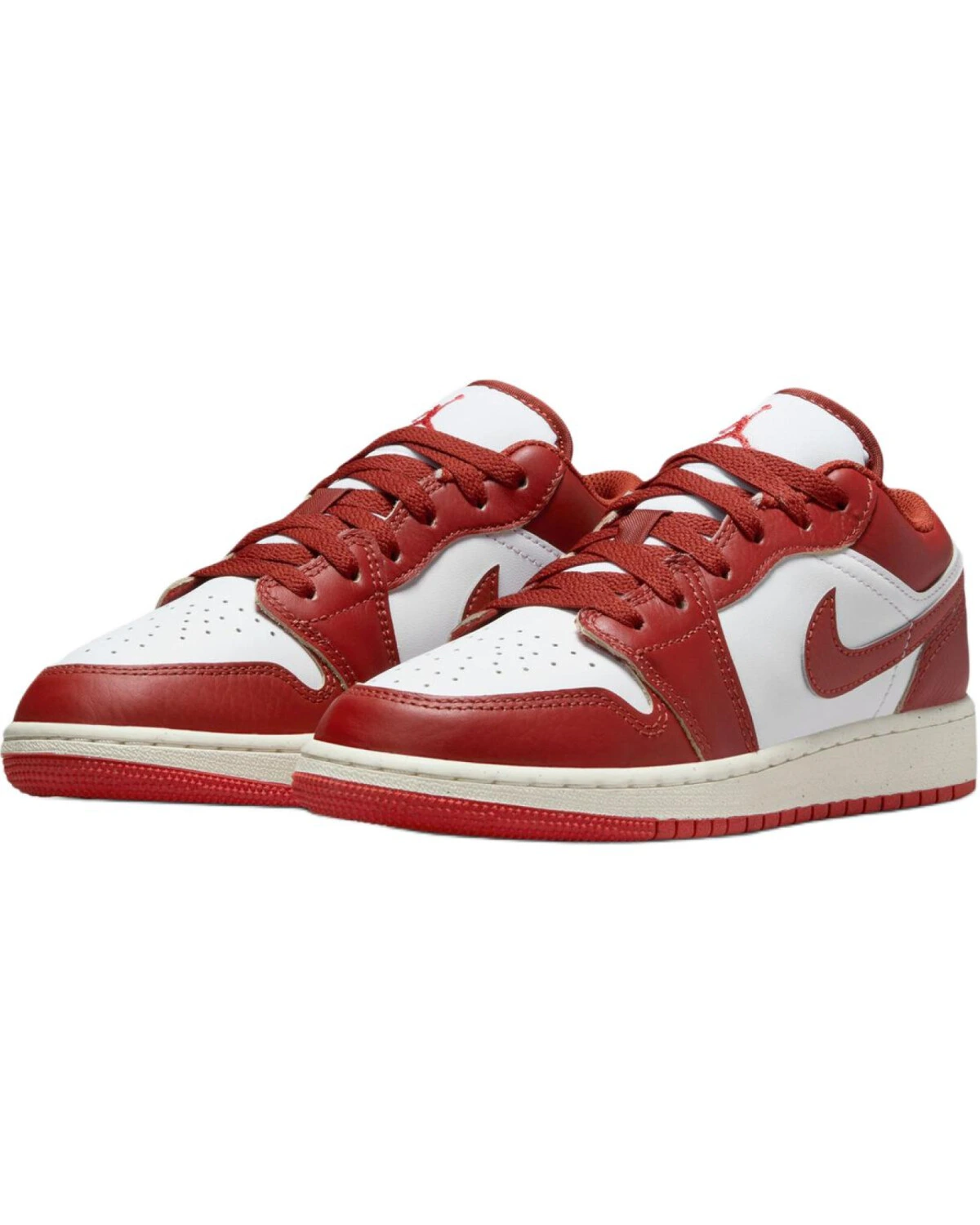 Jordan Air Jordan 1 детские кроссовки бело-красные картинка