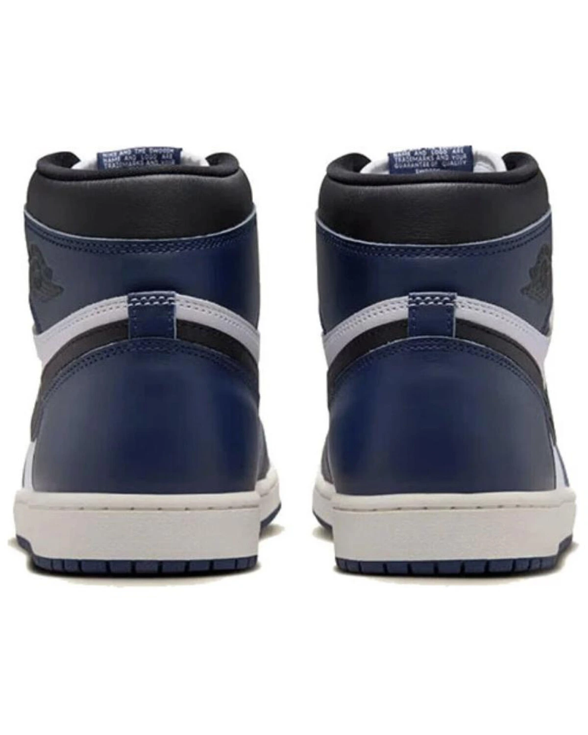 Jordan Air Jordan 1 High OG "Midnight Navy" мужские кроссовки кожаные сине-белые картинка