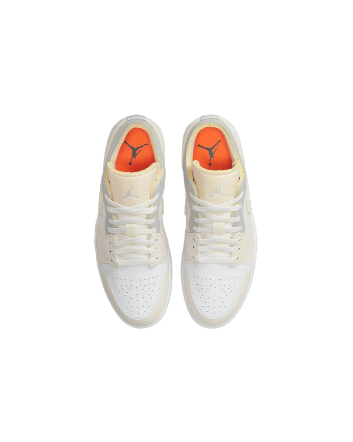 Jordan Air Jordan 1 мужские кроссовки винтажные бежево-белые картинка